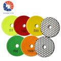 China wholesale 4 Inch 3 Step Power Tools Diamond Polishing Pads for Granite Marble Quartz Engineered Stone